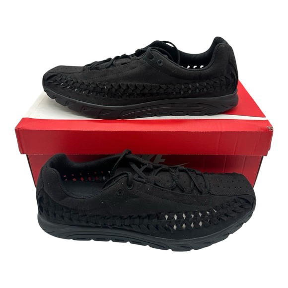 Nike Mayfly Woven Shoes‎ Mens Sz 11.5 Triple Black Sneakers 833132-005